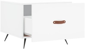 Mesas de centro 2 pcs 50x50x40 cm madeira processada branco