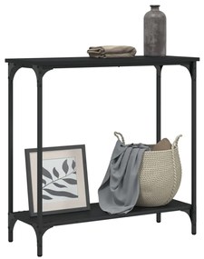 Mesa consola 75x30,5x75 cm derivados de madeira preto
