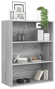 Armário de parede suspenso 69,5x32,5x90 cm Gray Sonoma