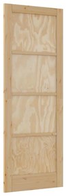 Porta Interna "ORKDAL" 78x211x4 cm de Madeira Sólida de Pinheiro