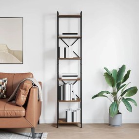 vidaXL Estante Carvalho Defumado 40 x 30 x 189,5 cm Madeira processada