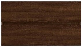 2 pcs conj. móveis WC derivados madeira cor carvalho castanho