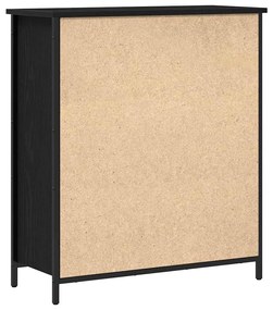 Buffet Preto em Madeira de Carvalho 70x30x80 cm em Madeira Engenharia