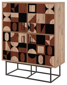 Armário Multiusos Quantum – Pinho Atlântico – 93x115x36 cm
