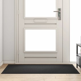 Capacho Retangular vidaXL Preto 90x150 cm