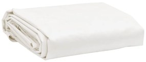 vidaXL Lona 1x2,5 m 650 g/m² branco