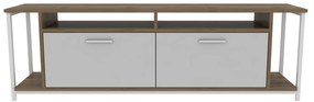 Móvel TV Omar – Branco Nogal – 160 cm