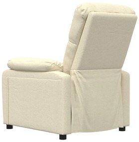 Poltrona reclinável tecido cor creme