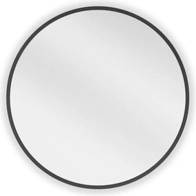 Mexen Loft espelho de casa de banho redondo 35 cm, moldura preta - 9850-035-035-000-70