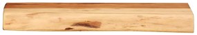 Prateleiras parede 2 pcs 40x20x3,5 cm madeira de acácia maciça