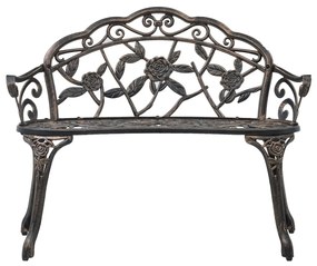 Banco bistrô 100 cm alumínio fundido bronze