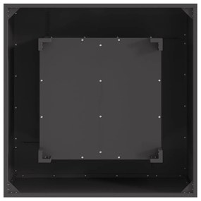 Fogueira VidaXL Quadrada Preta 80x80x40 cm Aço