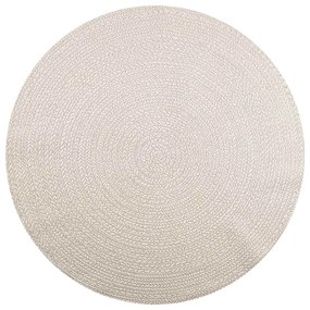Tapete ZIZUR creme Ø 200 cm aspeto de juta interior e exterior