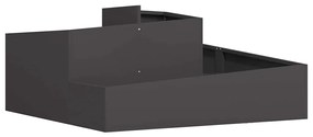 Vasos &amp; Plantadeiras Preto Metal Grande Inserções Decorativas