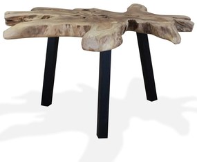 Mesa de centro em madeira de teca genuína 80x70x38 cm