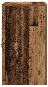 Lateral vidaXL com luzes LED Madeira velha 41x37x67 cm