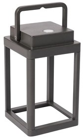 Candeeiro de mesa de exterior cinzento escuro com LED recarregável - Yara Moderno