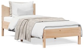 vidaXL Cama sem colchão 90x200 cm madeira de pinho maciça