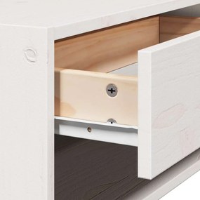Mesa de Cabeceira Montada na Parede Branco 50 x 32,5 x 24 cm