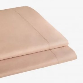 Lençol Plano De Cetim Com Contagem De Fios Sampras 300 Castanho Avelã & Cama 150/160cm (240 X 280 Cm) - Sklum