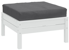 vidaXL Almofadão p/ paletes 60x60x9,5 cm mesclado tecido antracite