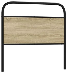 vidaXL Cabeceira de substituição 100 cm derivados madeira/aço carvalho sonoma