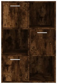 Armário de arrumação 60x29,5x90 cm cor carvalho fumado