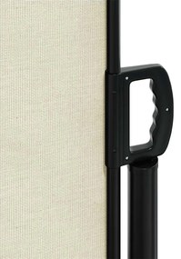 Toldo lateral retrátil 140x500 cm cor creme