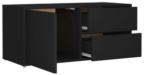 Móvel de TV 80x34x36 cm derivados de madeira preto