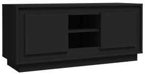 Móvel de TV 102x35x45 cm madeira processada preto
