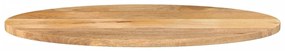 Tampo de mesa oval 140x50x3,8 cm madeira de mangueira maciça