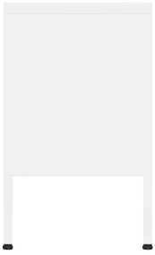 Móvel de TV aço 105x35x50 cm branco