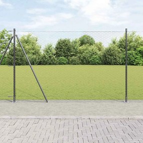 Cerca Hexagonal vidaXL Cinza 1.4x10 m Aço