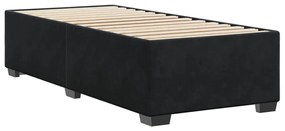 Estrutura de cama 80x200 cm veludo preto