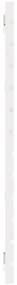 Cabeceira de parede 156x3x91,5cm madeira de pinho maciça branco