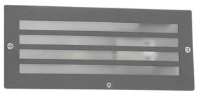 Lâmpada embutida moderna cinzento escuro IP44 - Hurricane Moderno