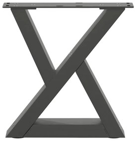 Pés para mesa de centro 2 peças antracite 30x(30-31,3) cm aço