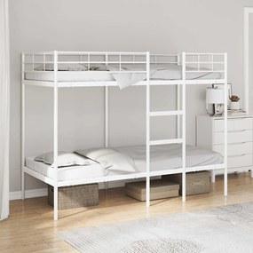 Beliche sem colchão 100x190 cm aço branco