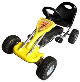 Kart a pedais amarelo