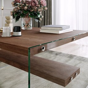 ****  
Mesa de Centro S100 – Nogueira – 75 cm x 40 cm x 75 cm

**
