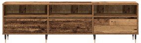 Armário de TV Madeira Antiga 150x30x44,5 cm Madeira engenheirada