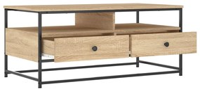 Mesa de centro 100x51x45 cm derivados madeira carvalho sonoma