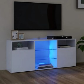 Móvel de TV Maze com Luzes LED de 120cm - Branco - Design Moderno