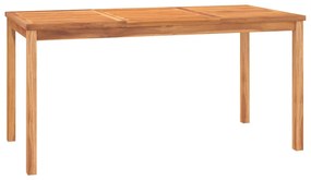 5 pcs conjunto de jantar p/ jardim madeira de teca maciça