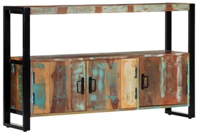 Aparador 120x30x75 cm madeira recuperada maciça