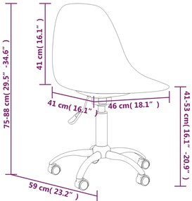 Cadeiras de jantar giratórias 2 pcs PP cinzento-claro
