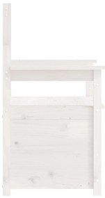 Banco 112,5x51,5x96,5 cm madeira de pinho maciça branco