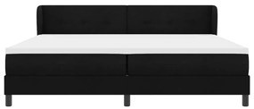 Cama Box com Colchão vidaXL Preto 200x200 cm Tecido