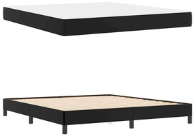 Cama Outros Preto 180 x 200 cm Couro sintético