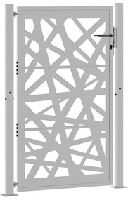 Portão de jardim 105x155 cm design de luz em aço resistente